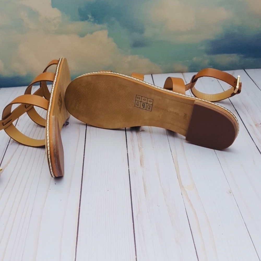 MICHAEL KORS - LEATHER SANDALS - Picture 2 of 7
